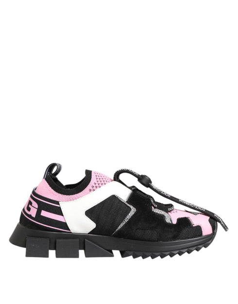 Dolce & Gabbana Pink Mesh Sorrento Trekking Sneakers Shoes